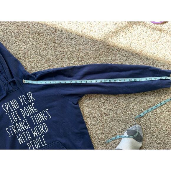 Sweatshirt/Hoodie, size Large, Spend Life Doing Strange things with weird People - Picture 2 of 10